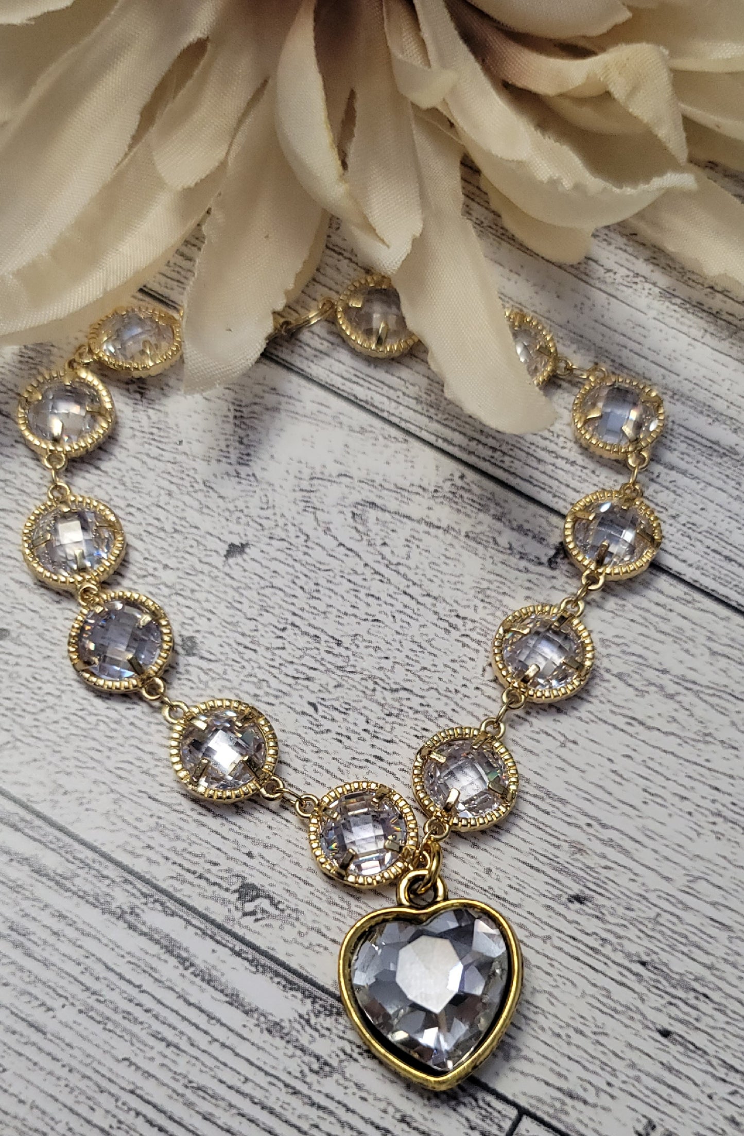 Swarovski Crystal Gold Bracelet