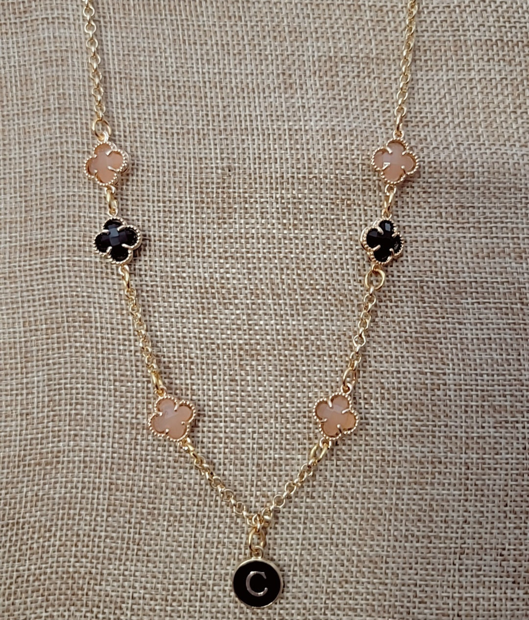 Clover Initial Necklace