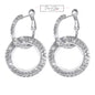 Diamond Rhinestone Hoops