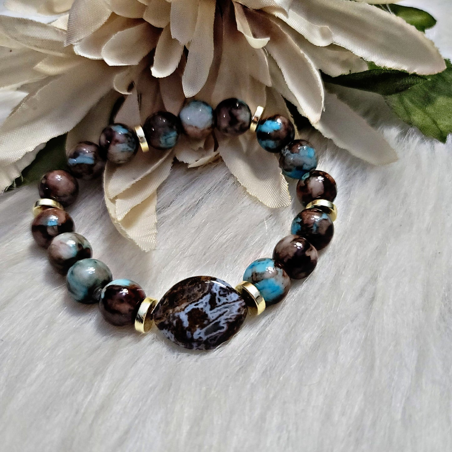 Turquoise and Chocolate