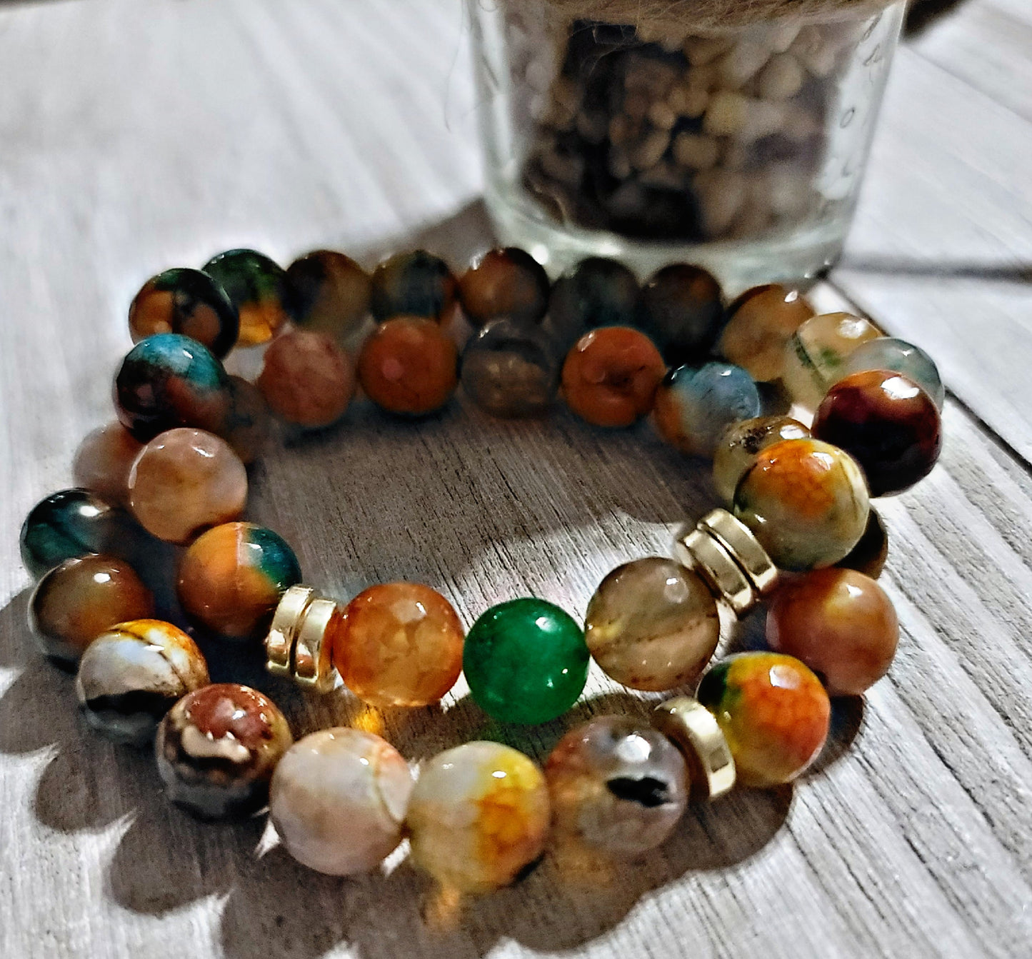 Orange/Green Agate