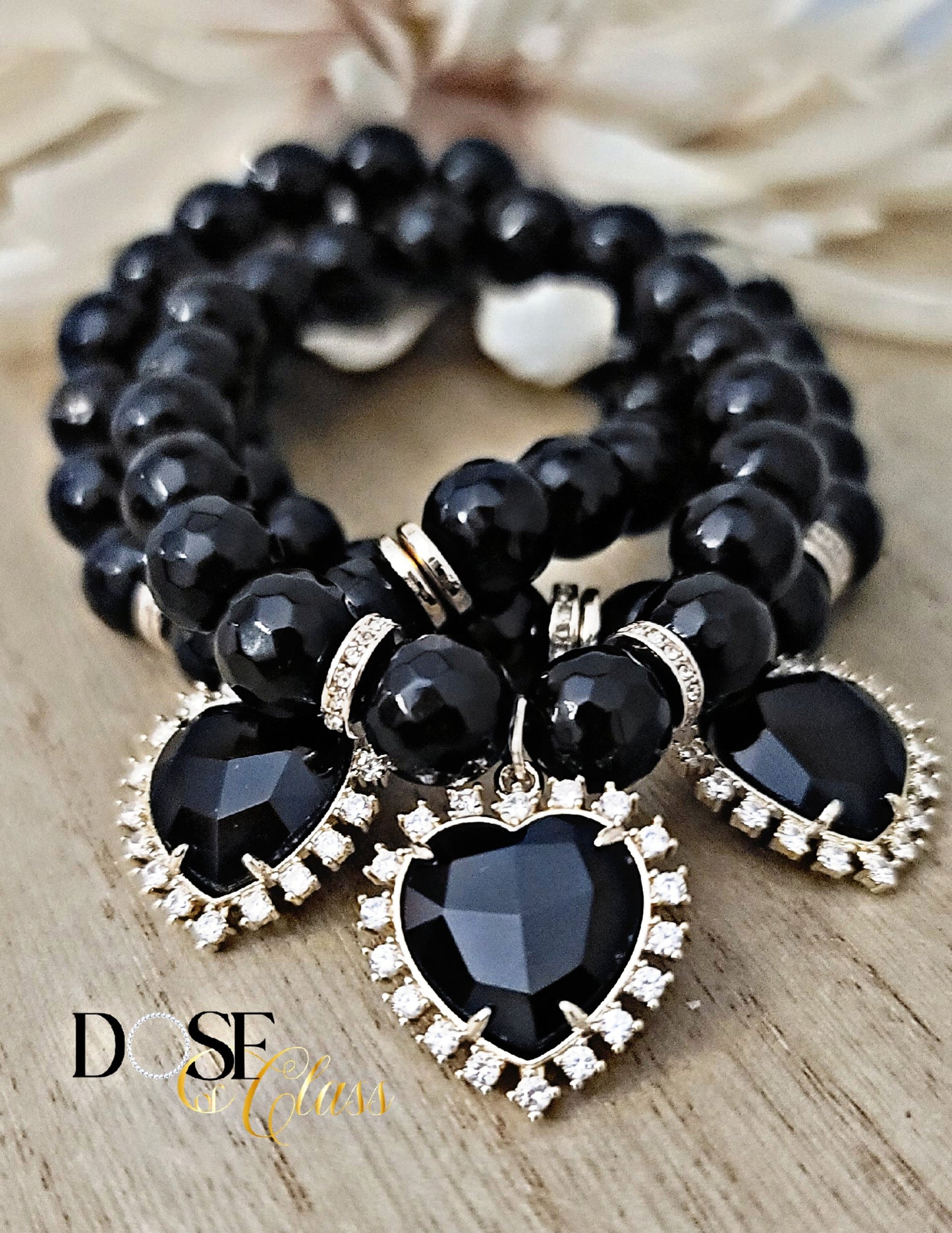 Single with Rhinestone Heart