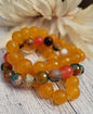 Faceted Agate Beaded Bracelet