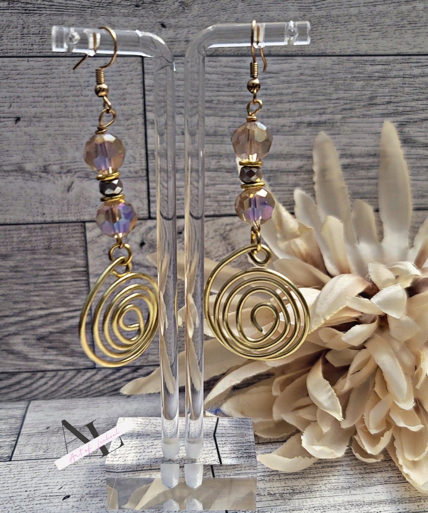 Crystal accent Spiral