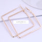 Gold Square Hoop