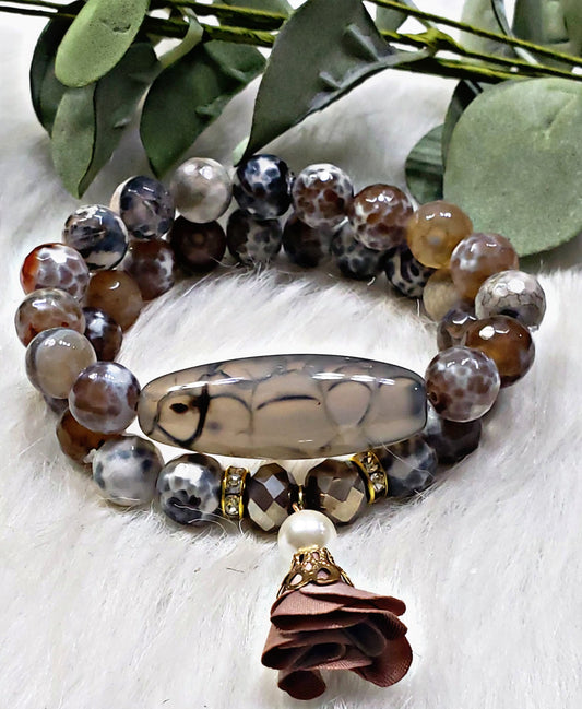 Fire Agate with Focal