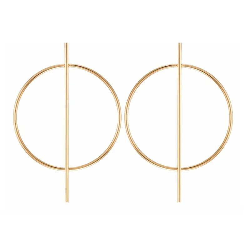 Retro Gold Hoop