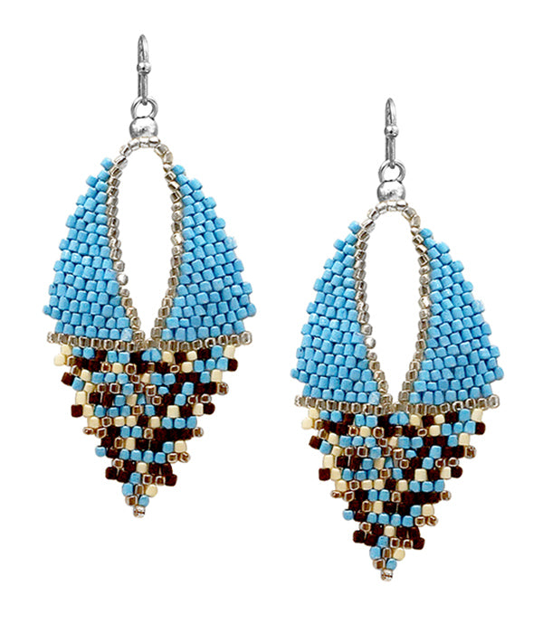 Seed Bead Diamond Drop
